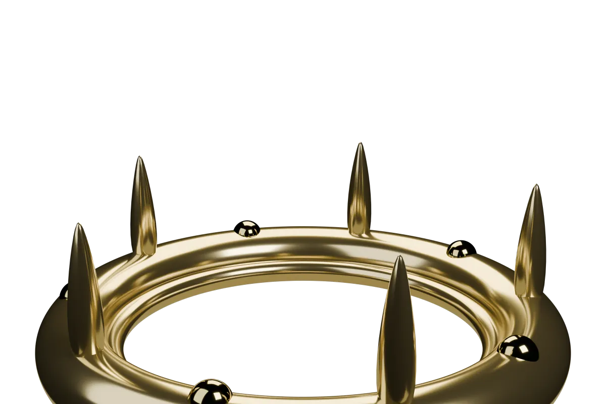 ClaudeKing gold crown